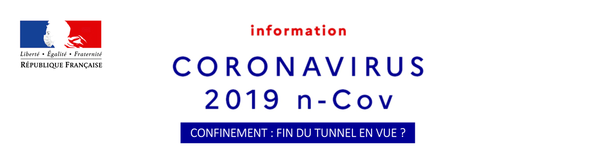 information CORONAVIRUS 2019 n-Cov : CONFINEMENT : FIN DU TUNNEL EN VUE ?