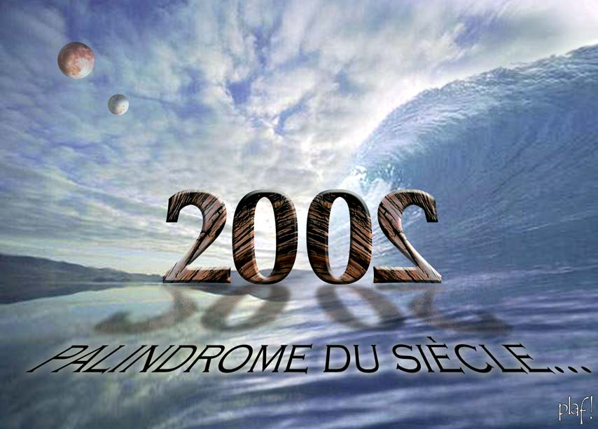 Carte de voeux 2002 : palindrome