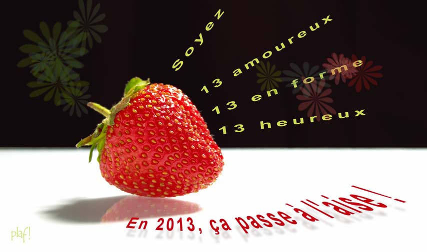 Carte de voeux 2013 : à l'aise