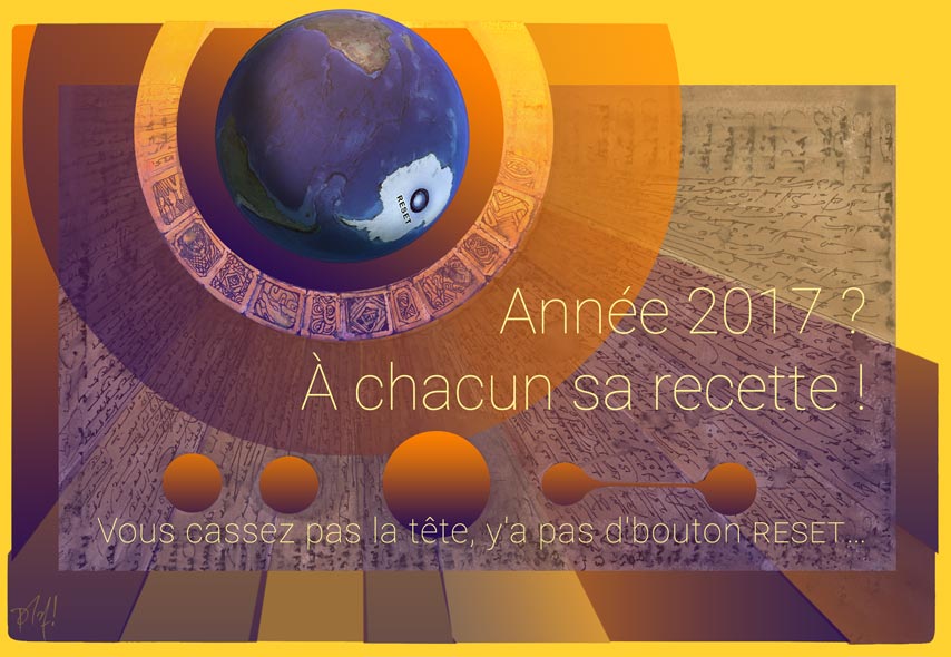 Carte de voeux 2017 : chacun sa recette