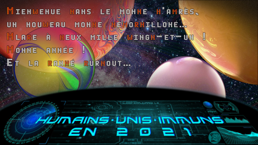 Carte de voeux 2021 : Humains Immuns